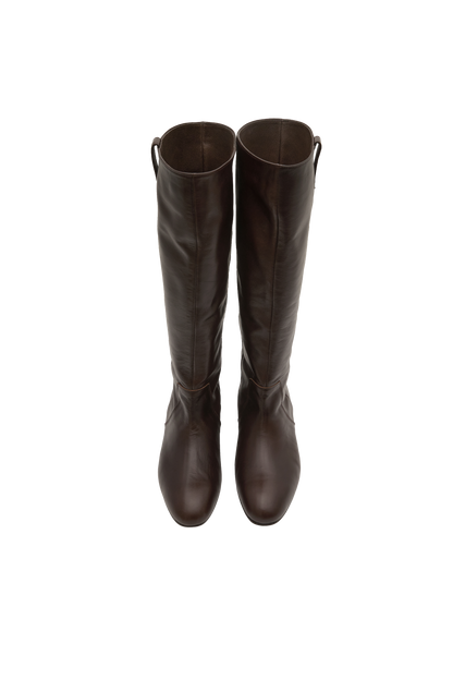 FLOT LEATHER BOOTS (ORGAN BROWN)