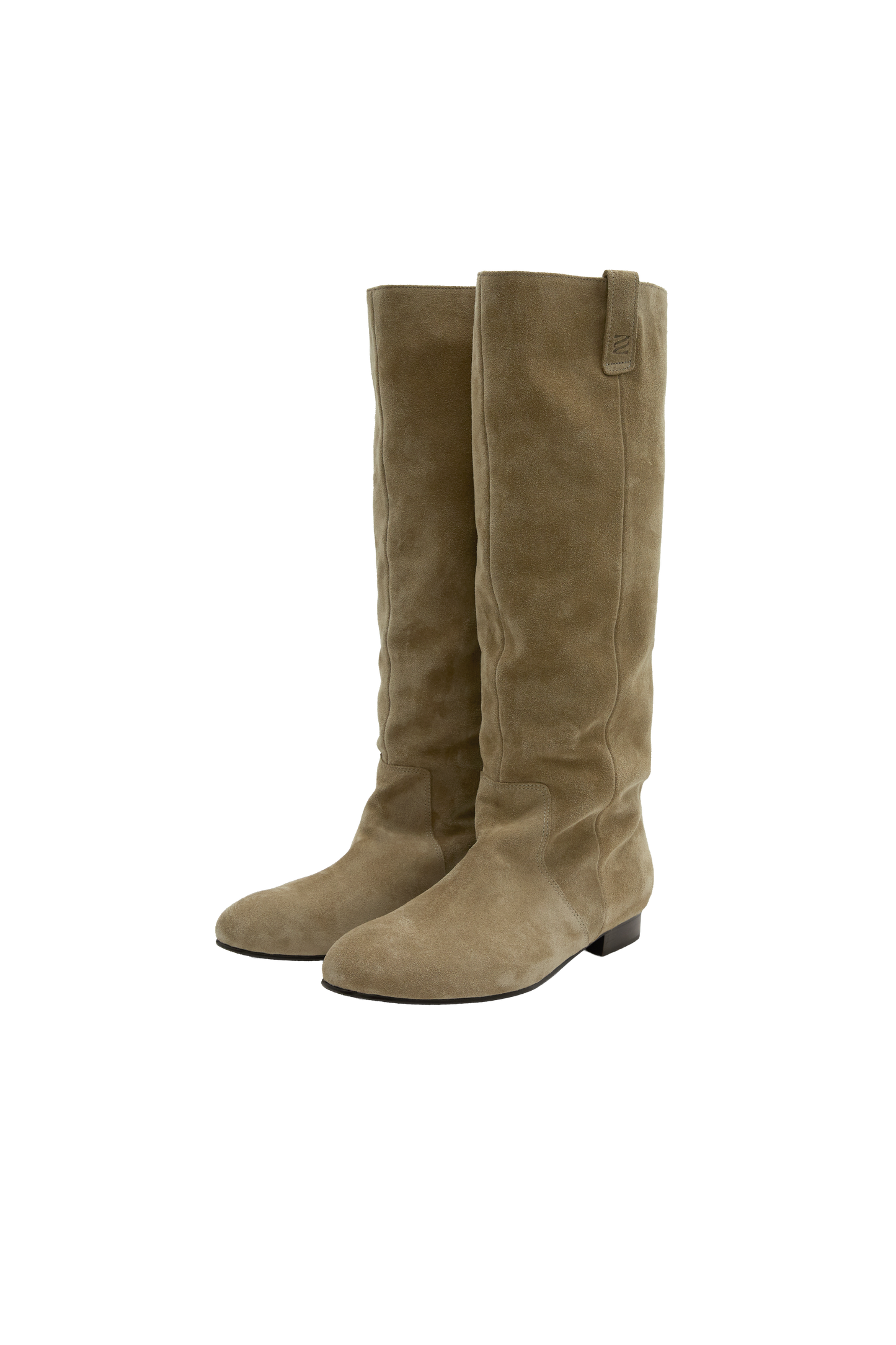 FLOT LEATHER BOOTS (SUEDE KHAKI BROWN)