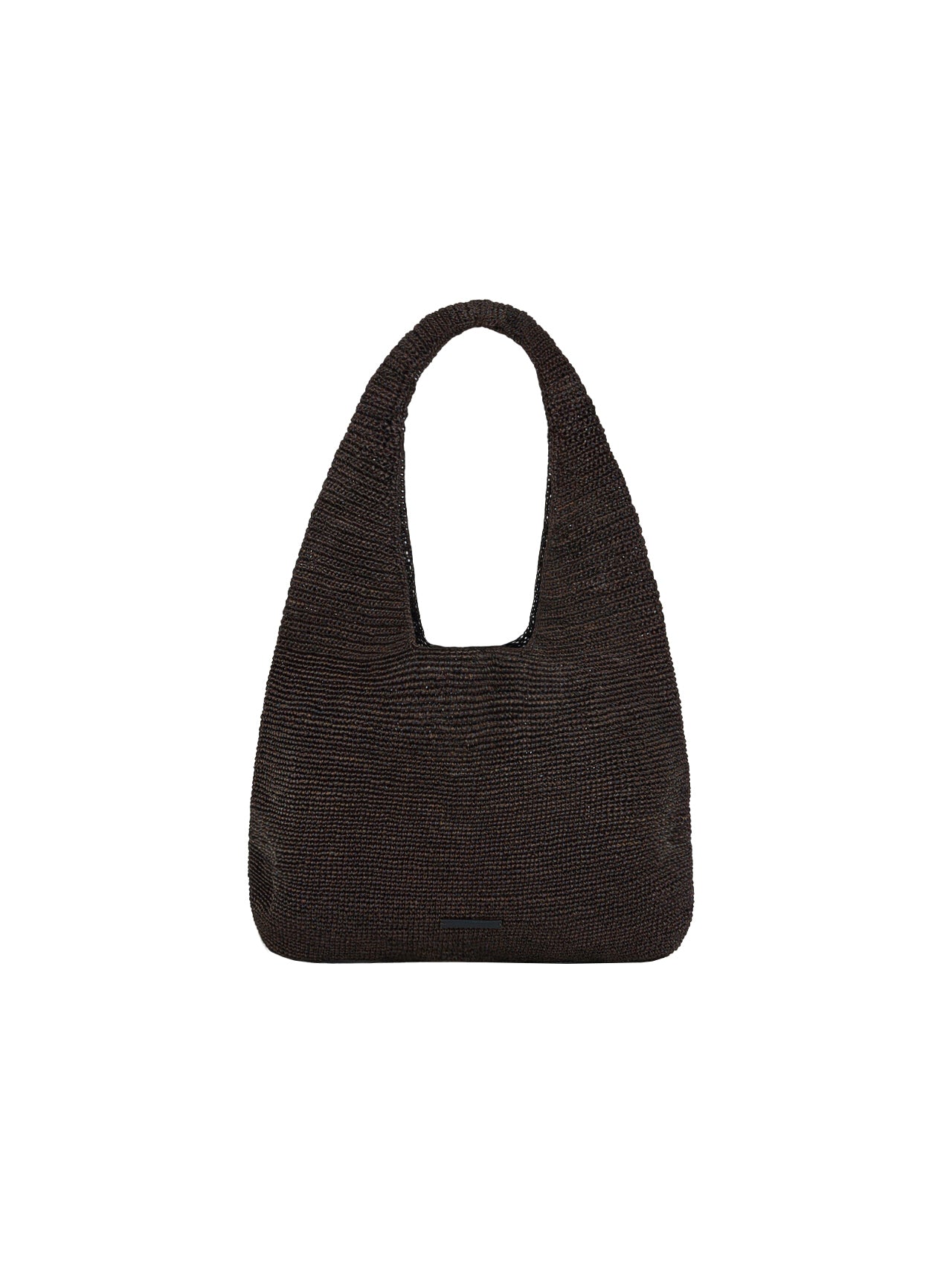 GRAIN RAFFIA BAG (MIX BROWN)