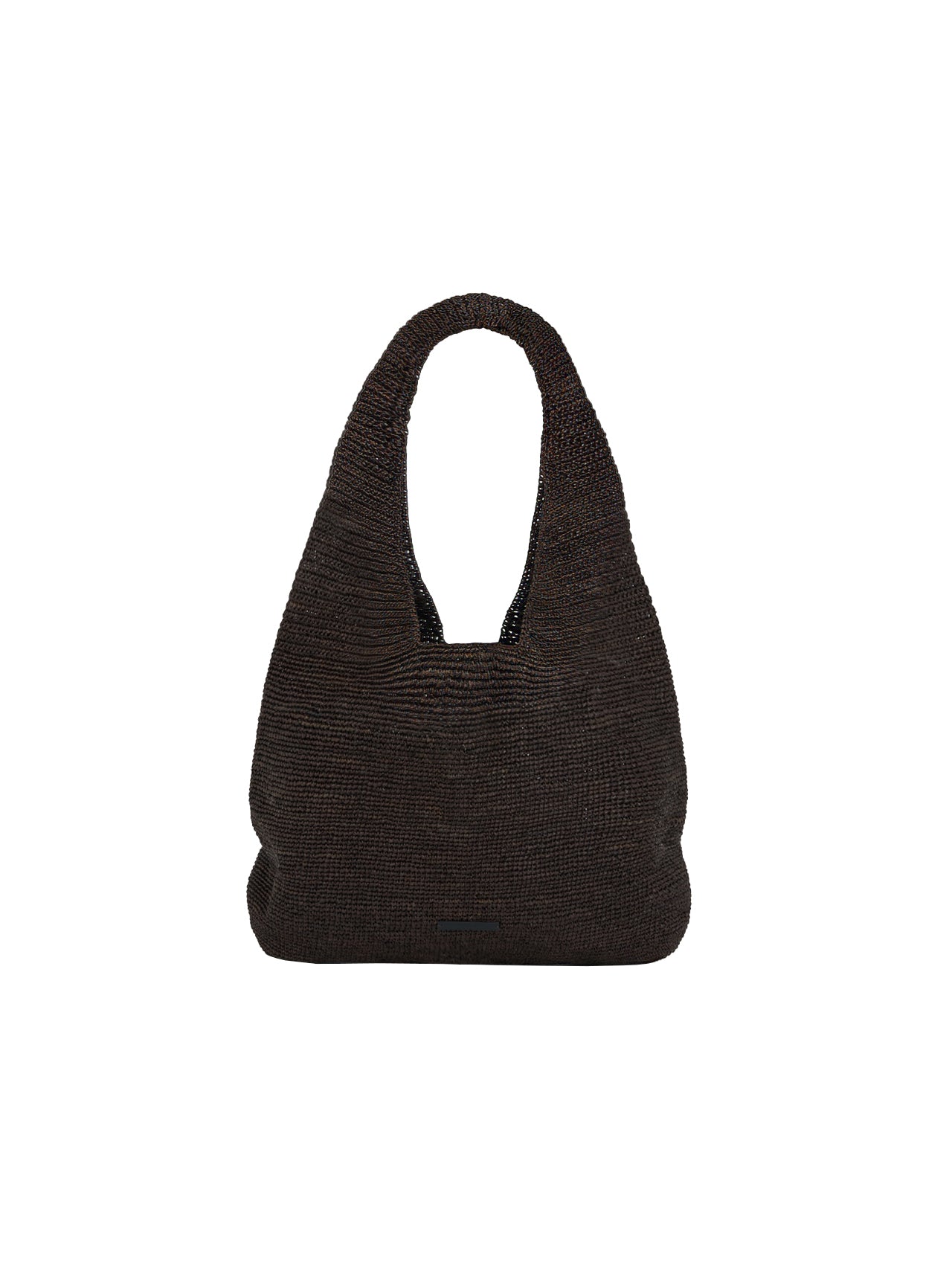GRAIN RAFFIA BAG (MIX BROWN)