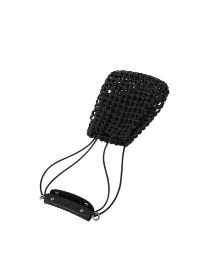 GRID MINI SLING BAG (SOFT BLACK)