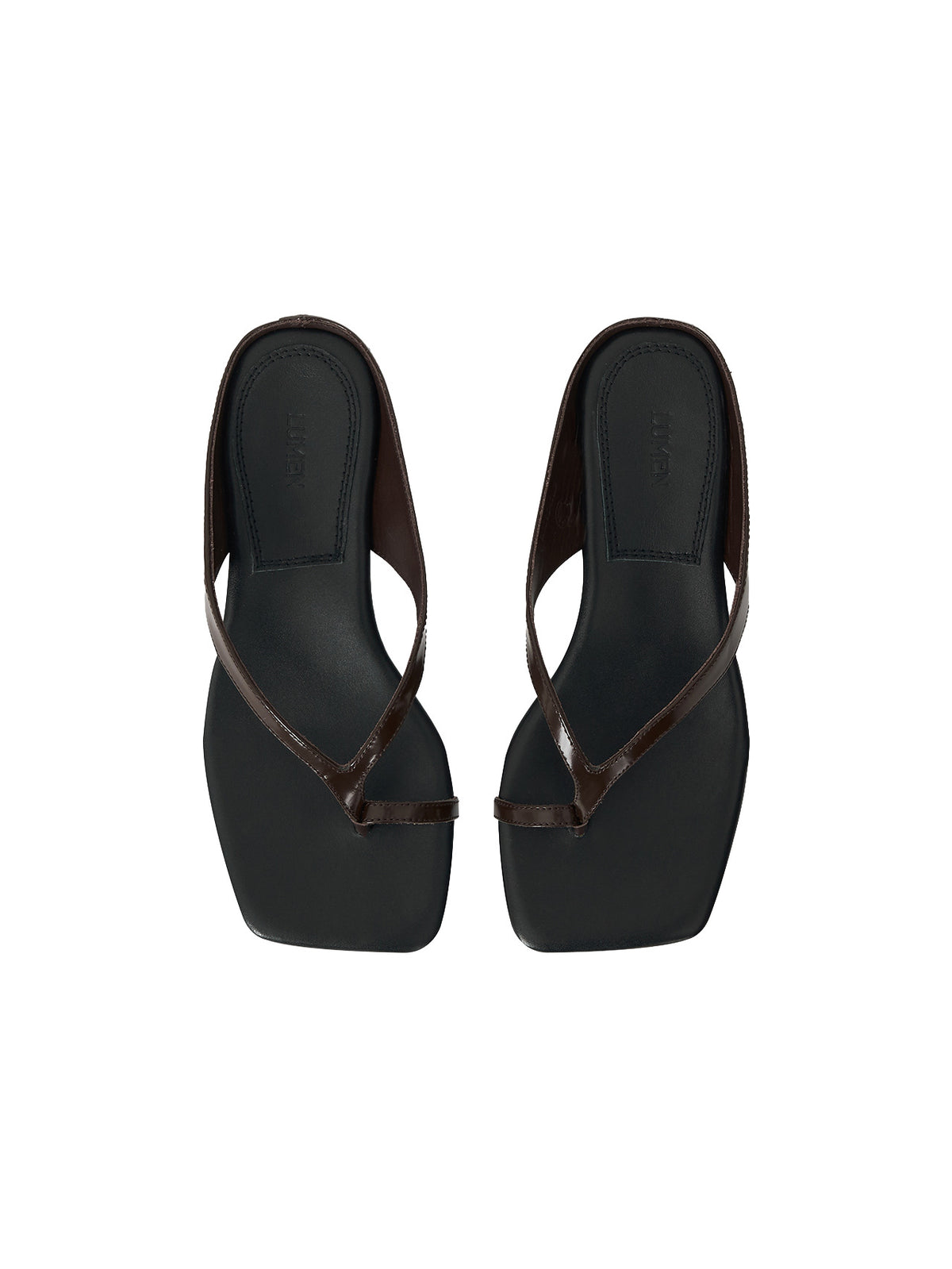 KITTEN HEEL FLIP (MOCA BROWN) - Atelier de LUMEN