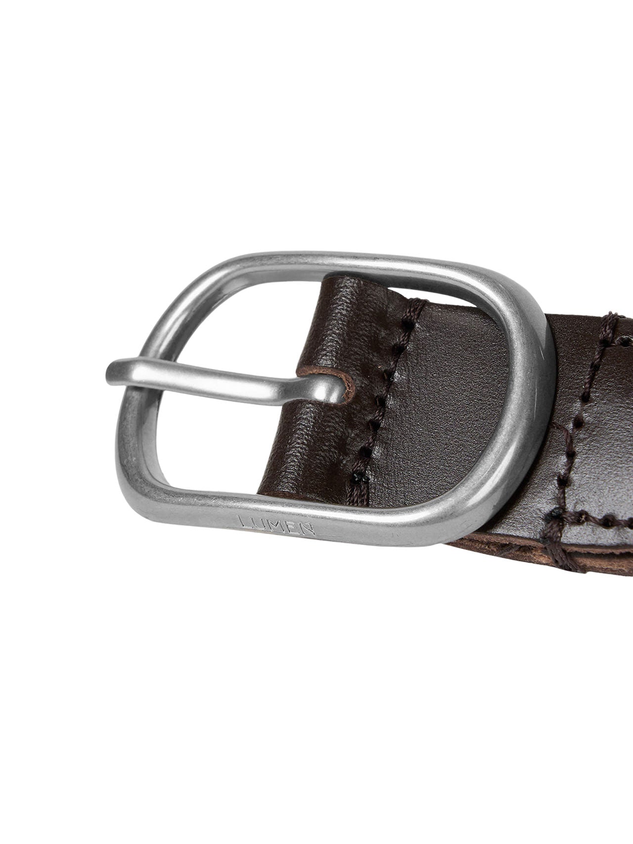 LIEN WOVEN LEATHER BELT (ORGAN BROWN)