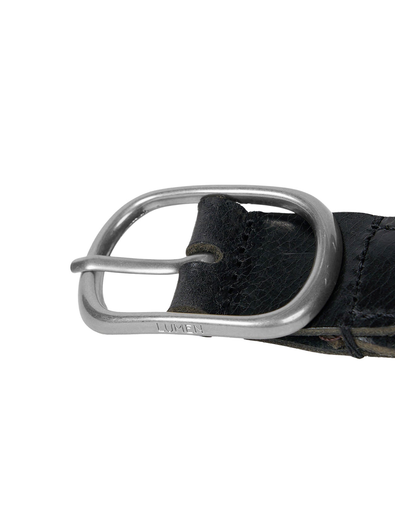 LIEN WOVEN LEATHER BELT (SOFT BLACK)