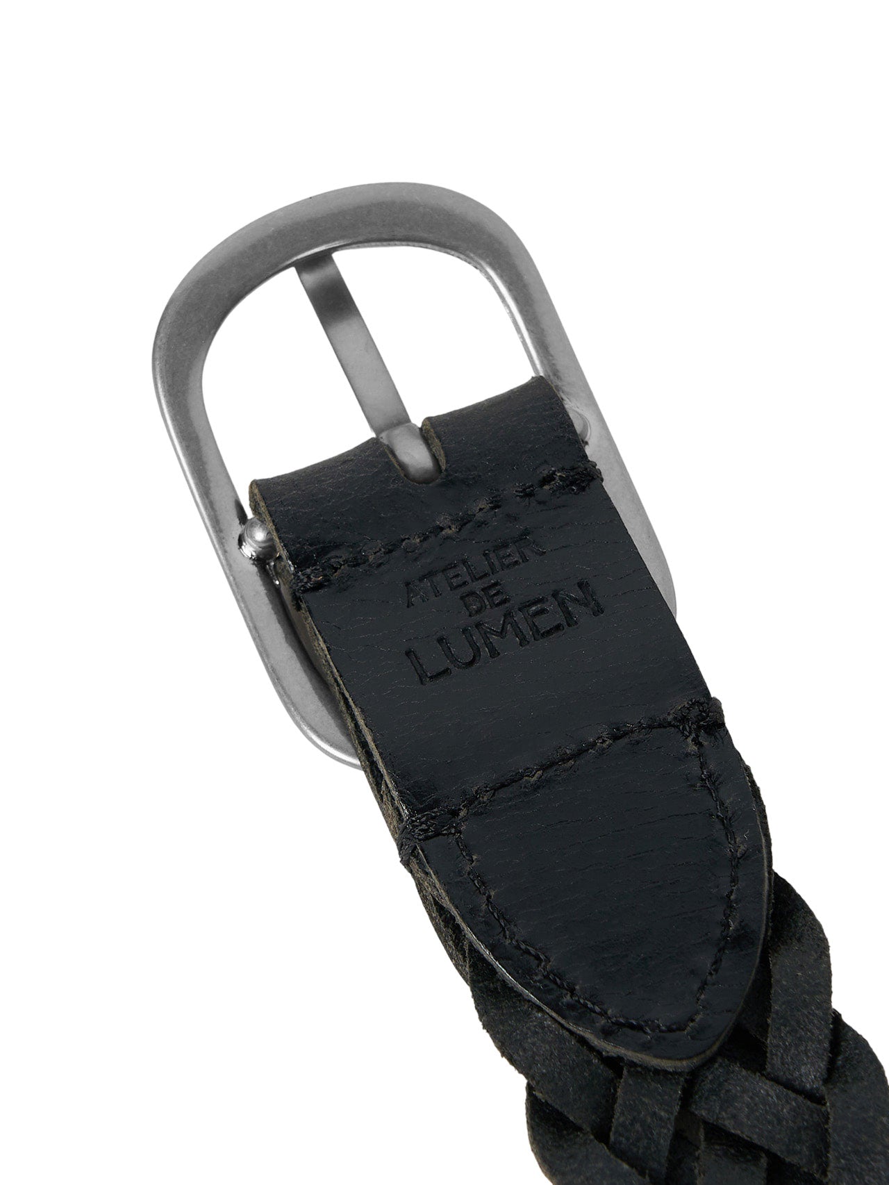 LIEN WOVEN LEATHER BELT (SOFT BLACK)