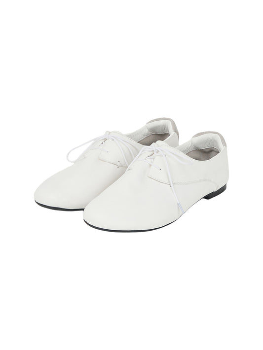 CLASSIC DERBY SHOES (PORCELAIN WHITE) - Atelier de LUMEN