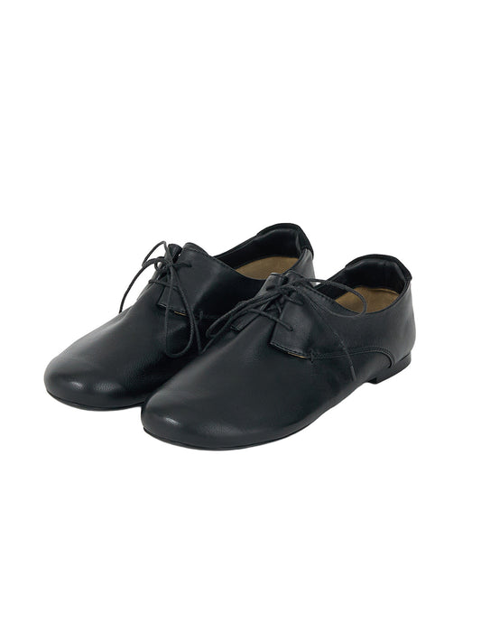 CLASSIC DERBY SHOES (SOFT BLACK) - Atelier de LUMEN