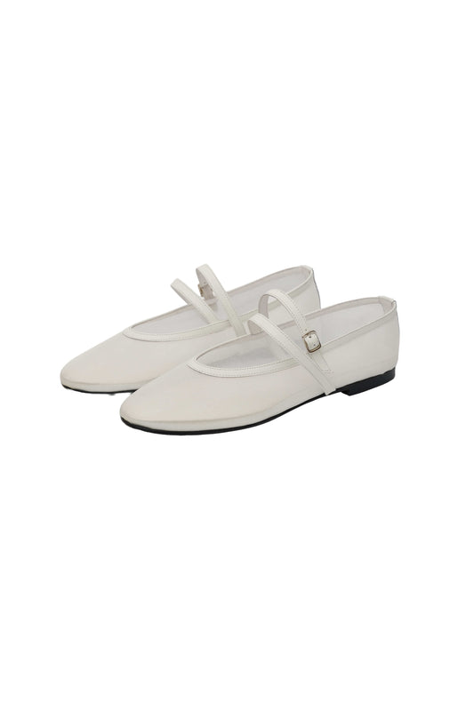 DOUBLE STRAP MESH FLAT (MESH WHITE) - Atelier de LUMEN