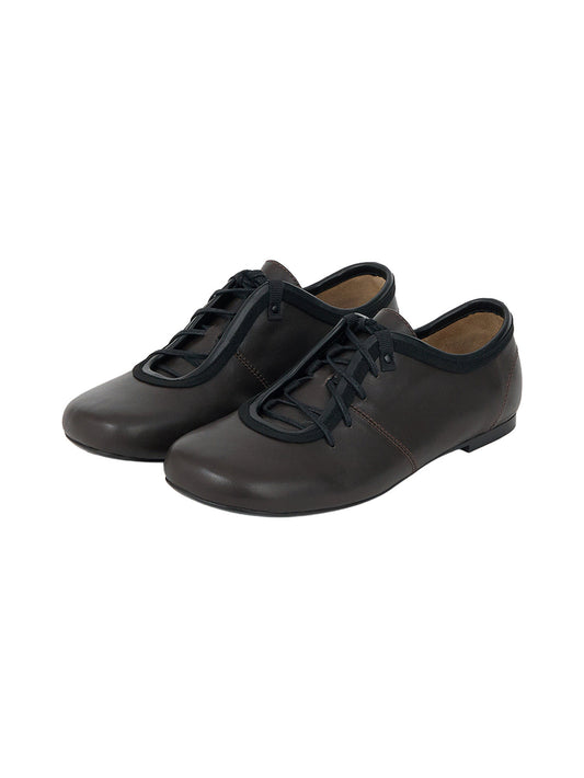 LACE UP BOWLING SHOES (ORGAN BROWN) - Atelier de LUMEN
