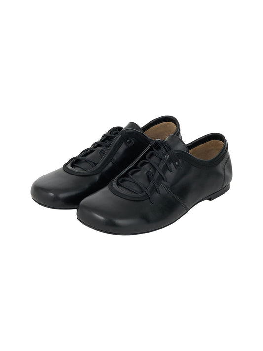 LACE UP BOWLING SHOES (SOFT BLACK) - Atelier de LUMEN