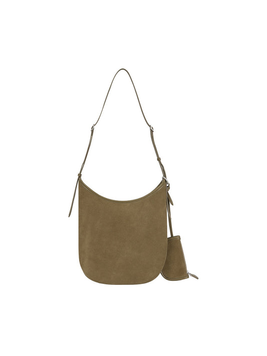 MOON BAG (SUEDE CAMEL) - Atelier de LUMEN