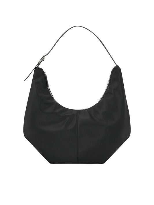MOSSY HOBO BAG (NYLON BLACK) - Atelier de LUMEN