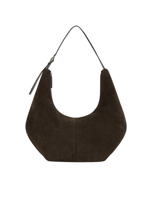 MOSSY HOBO BAG (SUEDE BROWN)
