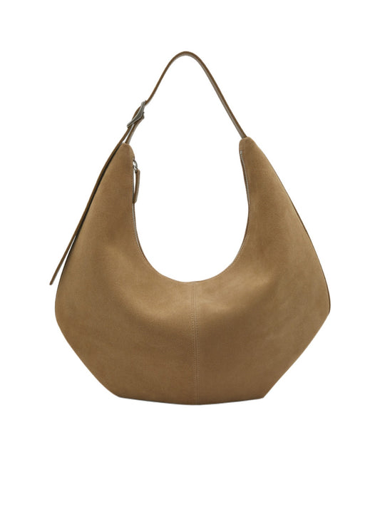 MOSSY HOBO BAG (SUEDE SAND)