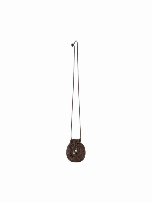 ORB MINI CROCHET BAG (ORGAN BROWN) - Atelier de LUMEN