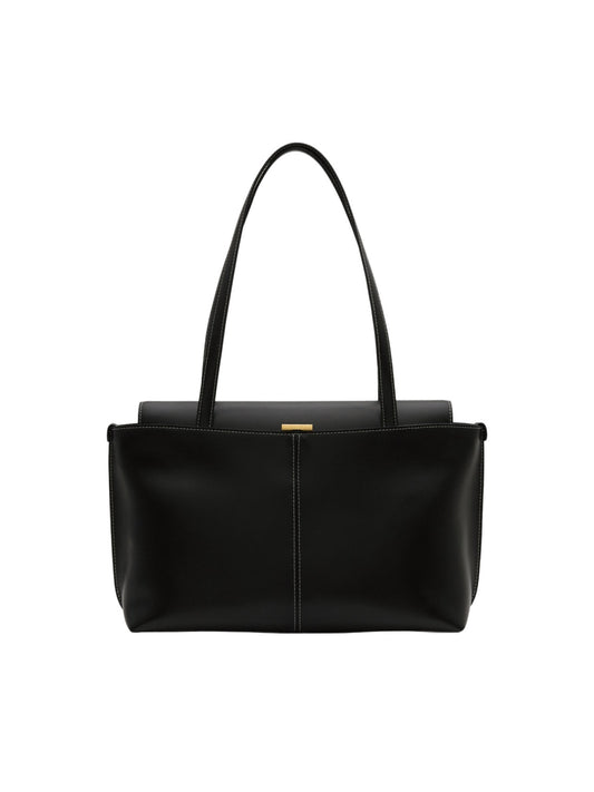 PANIER FLAP BAG (SOFT BLACK) - Atelier de LUMEN