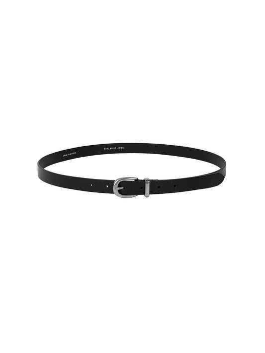 SOBRE AMPLE LEATHER BELT (SOFT BLACK) - Atelier de LUMEN
