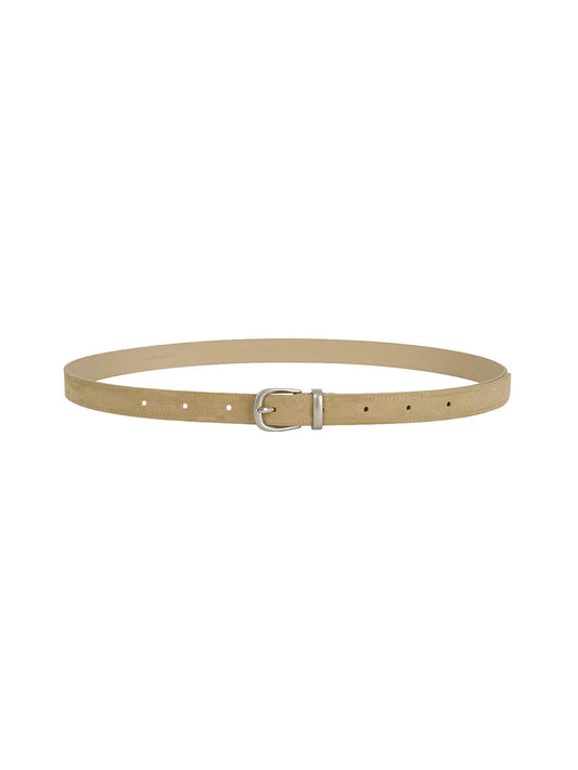 SOBRE LEATHER BELT (SUEDE SAND) - Atelier de LUMEN