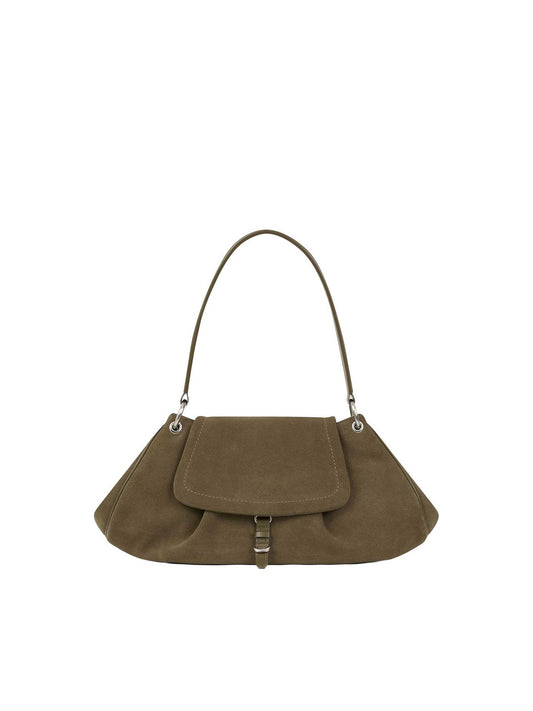 VERE FLAP BAG (SUEDE CAMEL) - Atelier de LUMEN