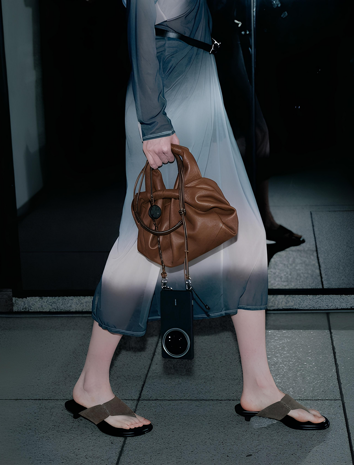 [LUMEN X IHNN] BOJAGI TOTE BAG (TAN BROWN)