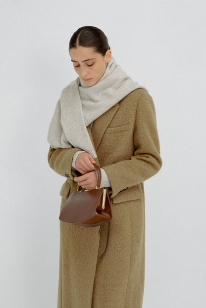LUNE FORME TOTE BAG (OAK BROWN)