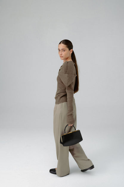 LUNE FORME TOTE BAG (SOFT BLACK)