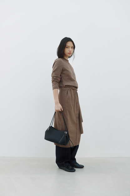 MARRON DEMI BAG (SOFT BLACK)
