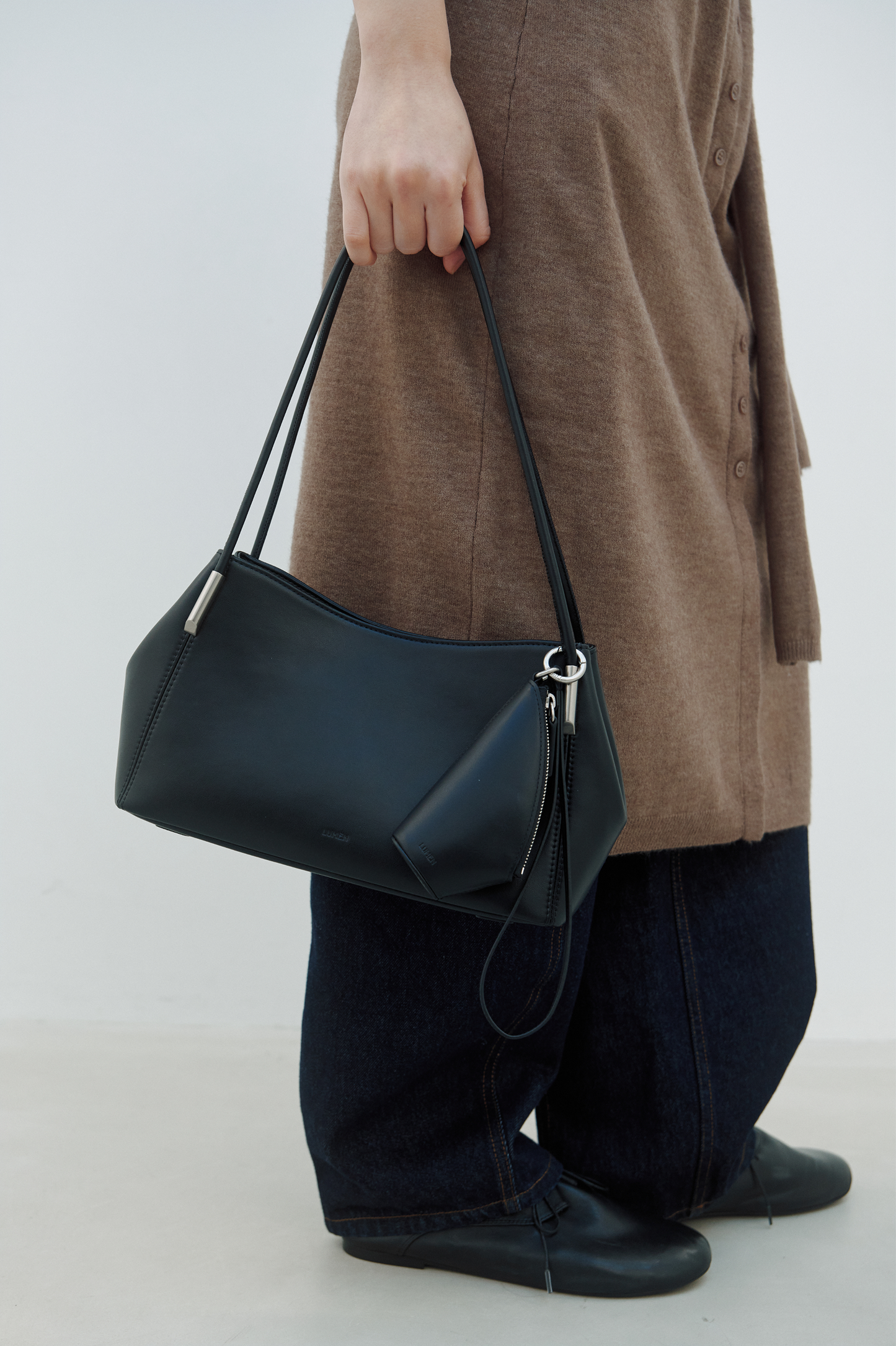 MARRON DEMI BAG (SOFT BLACK)