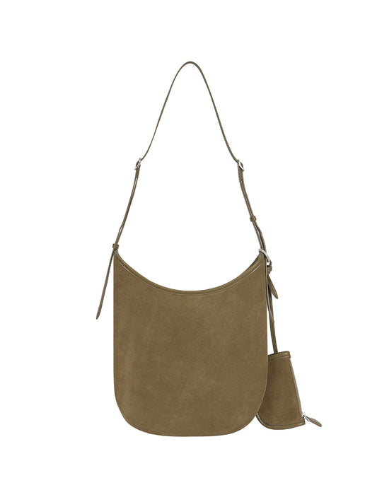MOON BAG (SUEDE CAMEL)