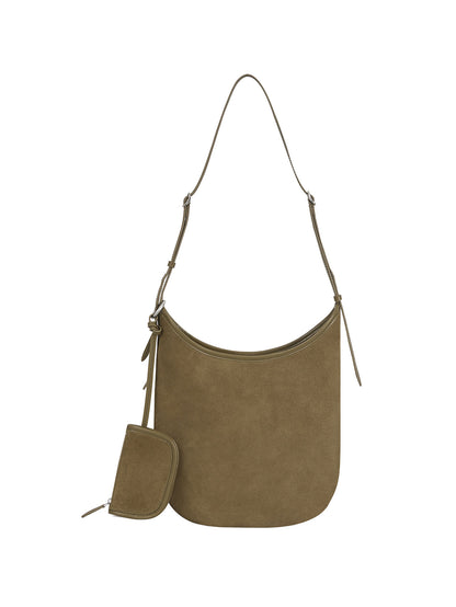 MOON BAG (SUEDE CAMEL)