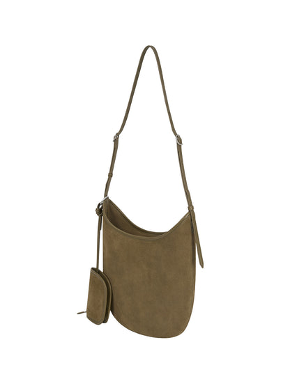 MOON BAG (SUEDE CAMEL)