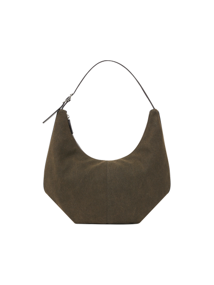 MOSSY HOBO BAG (CANVAS KHAKI)