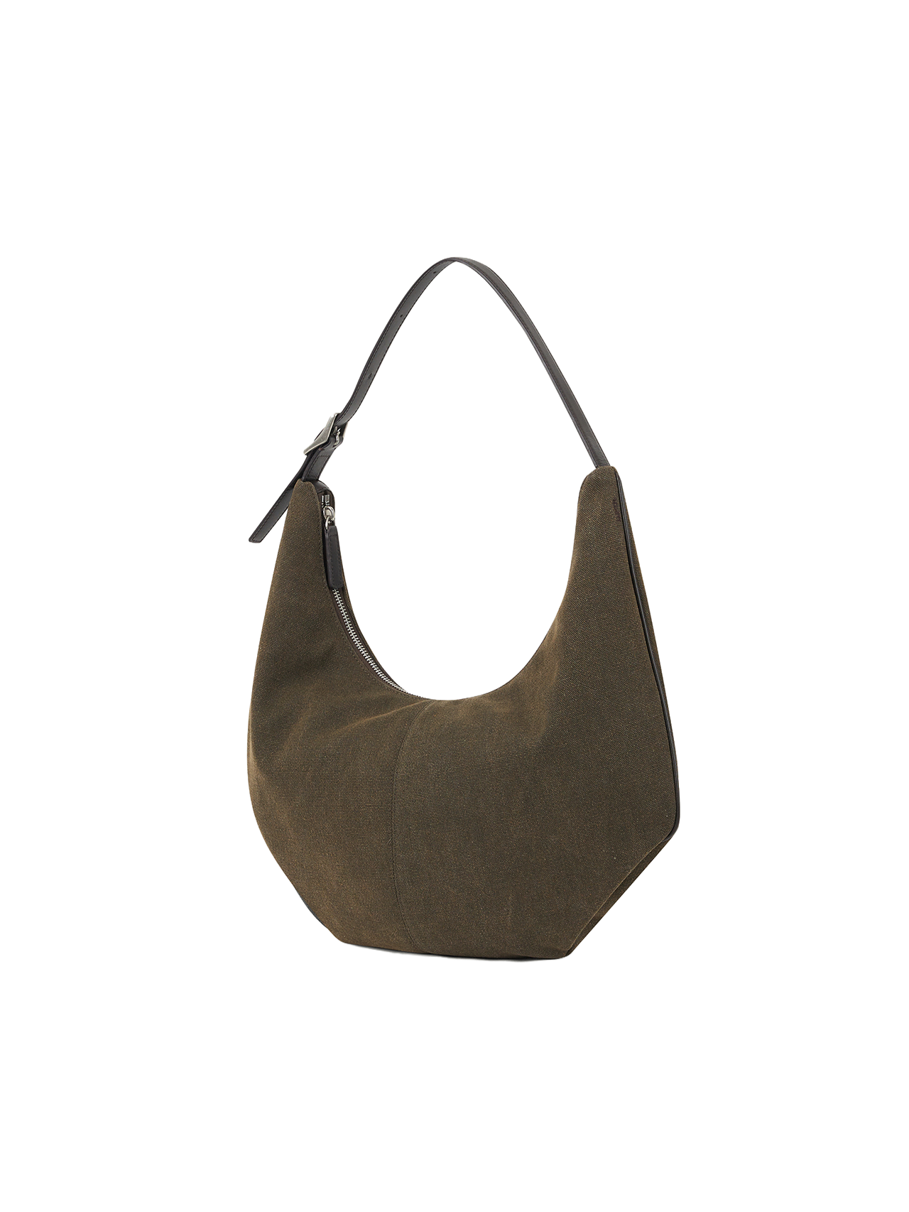 MOSSY HOBO BAG (CANVAS KHAKI)