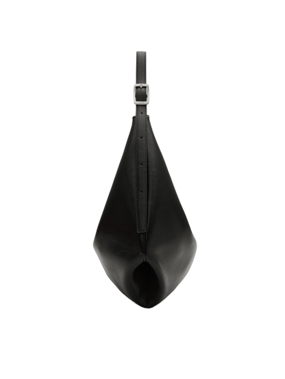 MOSSY HOBO BAG (LEATHER BLACK)