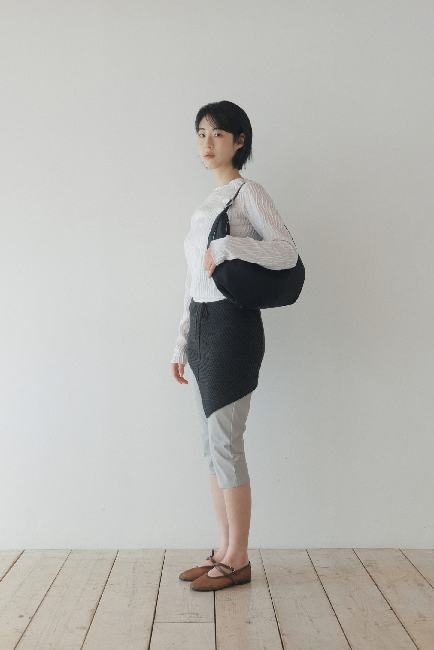 MOSSY HOBO BAG (NYLON BLACK)