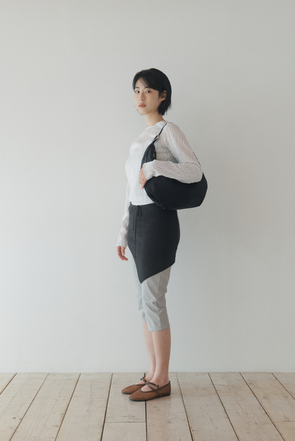 MOSSY HOBO BAG (NYLON BLACK)