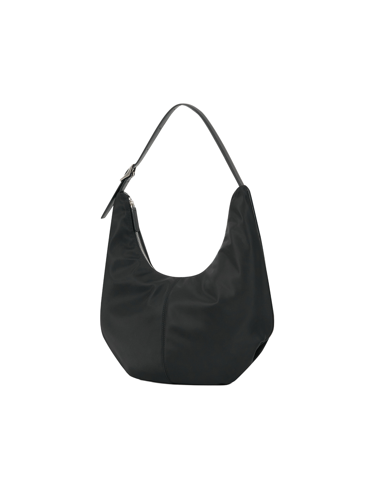MOSSY HOBO BAG (NYLON BLACK) - Atelier de LUMEN