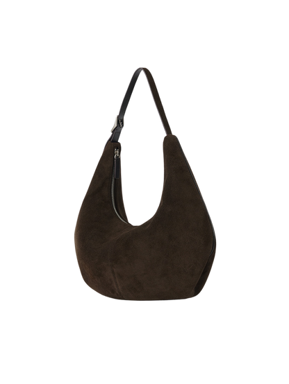 MOSSY HOBO BAG (SUEDE BROWN)