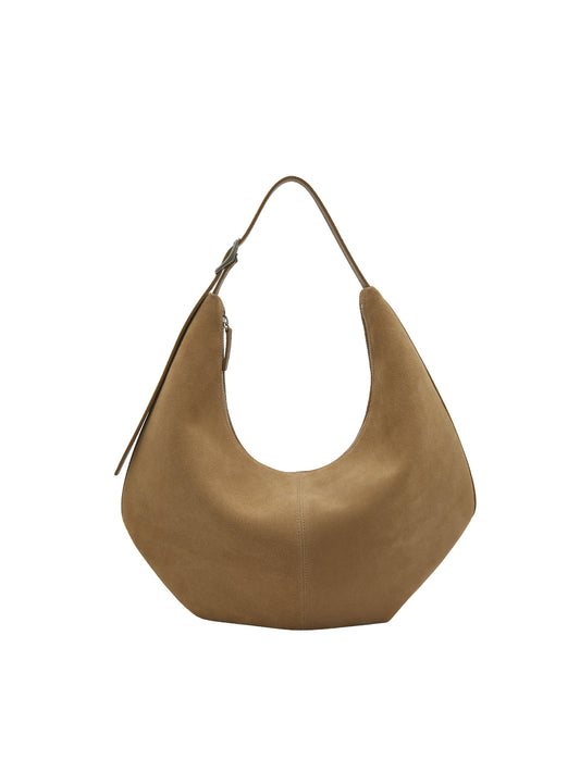 MOSSY HOBO BAG (SUEDE SAND)
