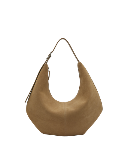 MOSSY HOBO BAG (SUEDE SAND)