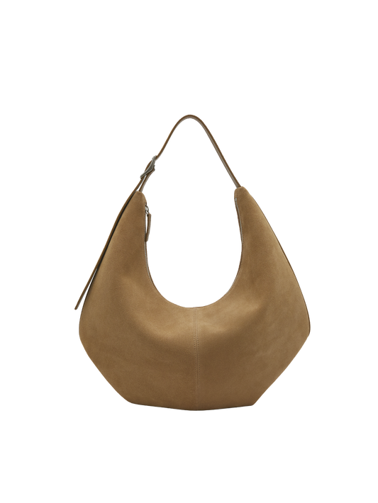 MOSSY HOBO BAG (SUEDE SAND)