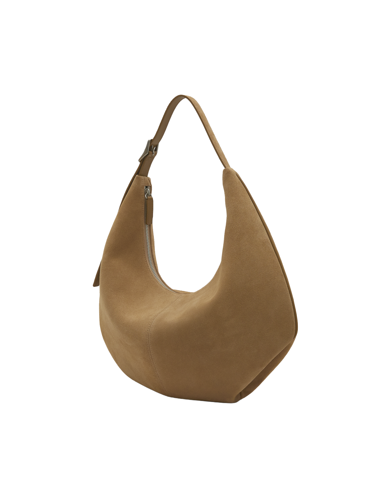 MOSSY HOBO BAG (SUEDE SAND)