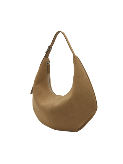 MOSSY HOBO BAG (SUEDE SAND)
