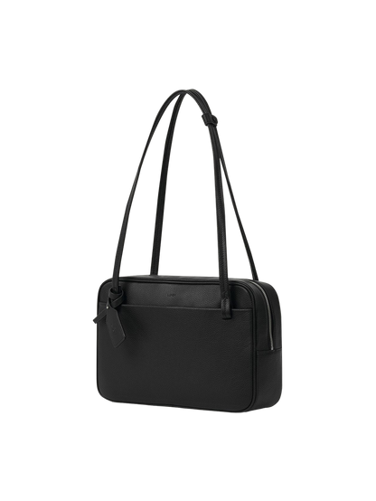 NADEL BOWLING SHOULDER BAG (SOFT BLACK)
