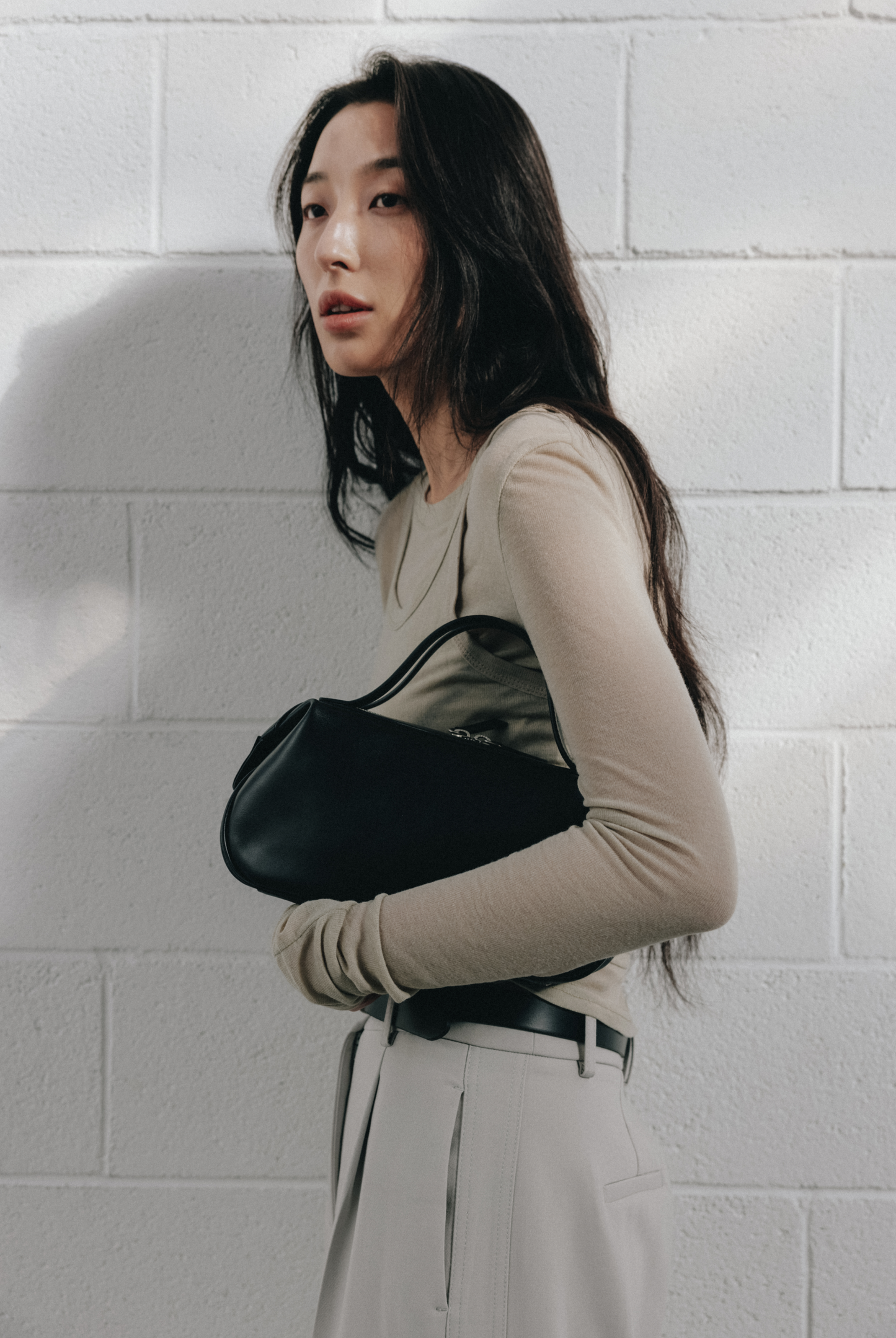 NADEL ZIP TOTE BAG (TAWNY BROWN)