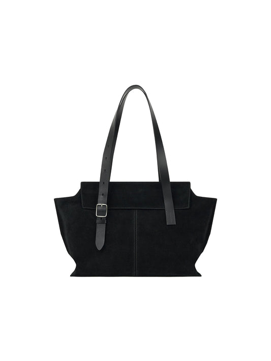 NOTE BUCKLE BAG (SUEDE BLACK)