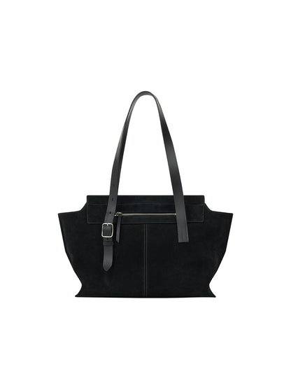 NOTE BUCKLE BAG (SUEDE BLACK)