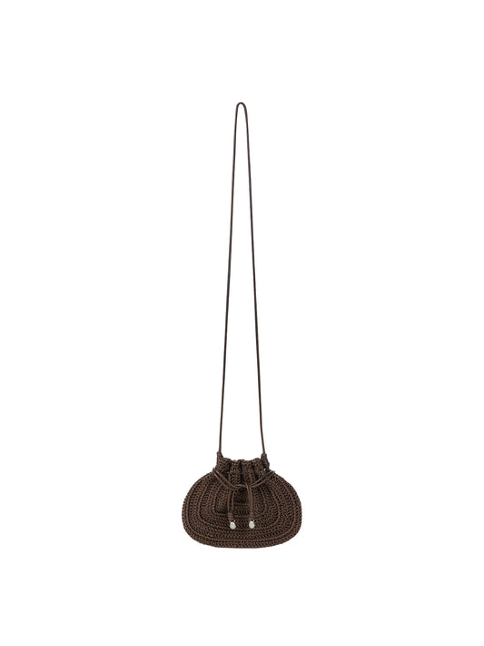 ORB CROCHET BAG (ORGAN BROWN)