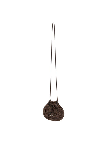 ORB CROCHET BAG (ORGAN BROWN)