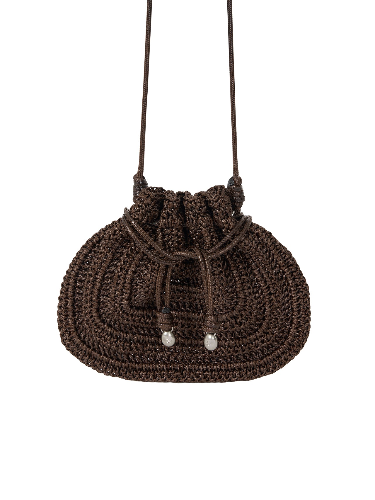 ORB CROCHET BAG (ORGAN BROWN)
